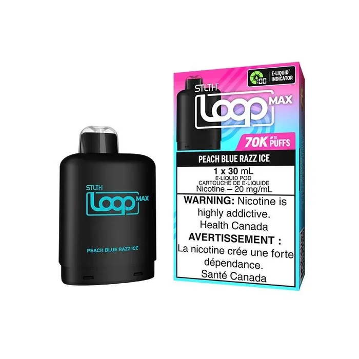 STLTH LOOP MAX Pod Pack – Peach Blue Razz Ice (ON)