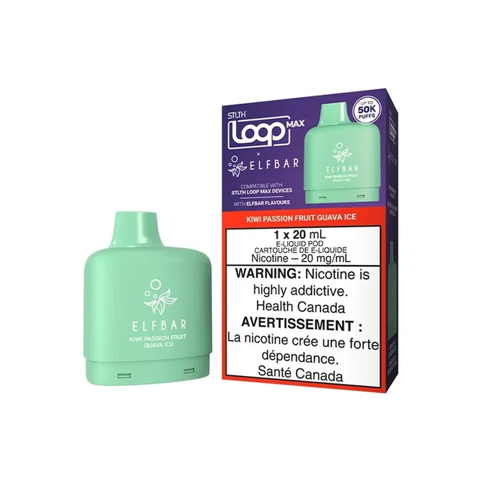 STLTH LOOP MAX x ELFBAR Pod Pack – Kiwi Passion Fruit Guava Ice (ON)