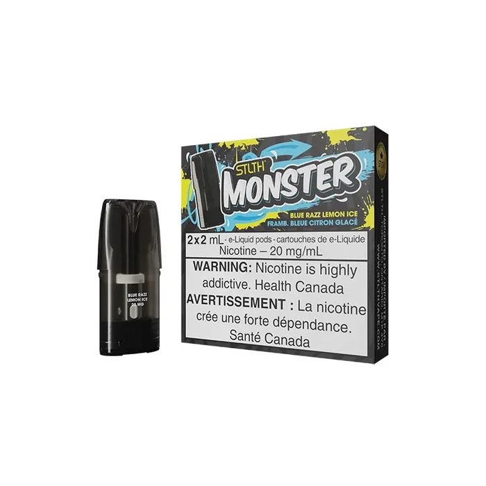 STLTH Monster Pod Pack – Blue Razz Lemon Ice