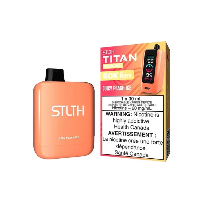 STLTH Titan Max Disposable – Juicy Peach Ice (ON)