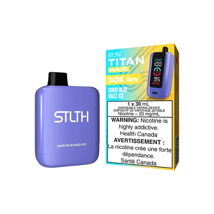 STLTH Titan Max Disposable – Sour Blue Razz Ice (AB)