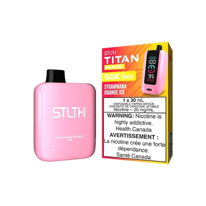 STLTH Titan Max Disposable – Strawnana Orange Ice (ON)