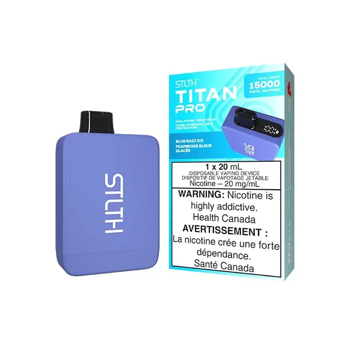 STLTH Titan PRO Disposable – Blue Razz Ice (ON)