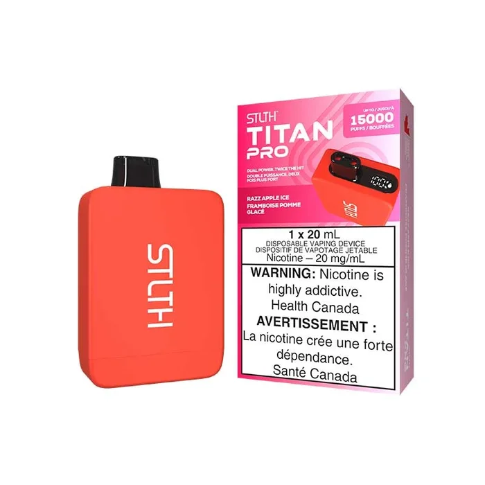 STLTH Titan PRO Disposable – Razz Apple Ice (ON)