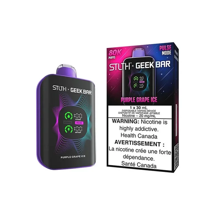 STLTH x Geek Bar 80K Disposable – Purple Grape Ice (ON)