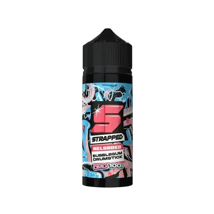 Strapped Reloaded Bubblegum Drumstick 100ml Shortfill