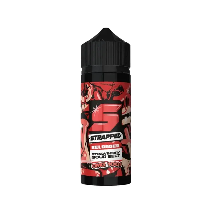 Strapped Reloaded Strawberry Sour Belt 100ml Shortfill