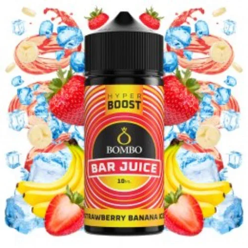 Strawberry Banana Ice 10ml Hyper Boost (Longfill) (Bombo Bar Juice)