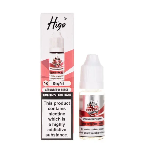 Strawberry Burst Crystal Nic Salt E-liquid by Higo