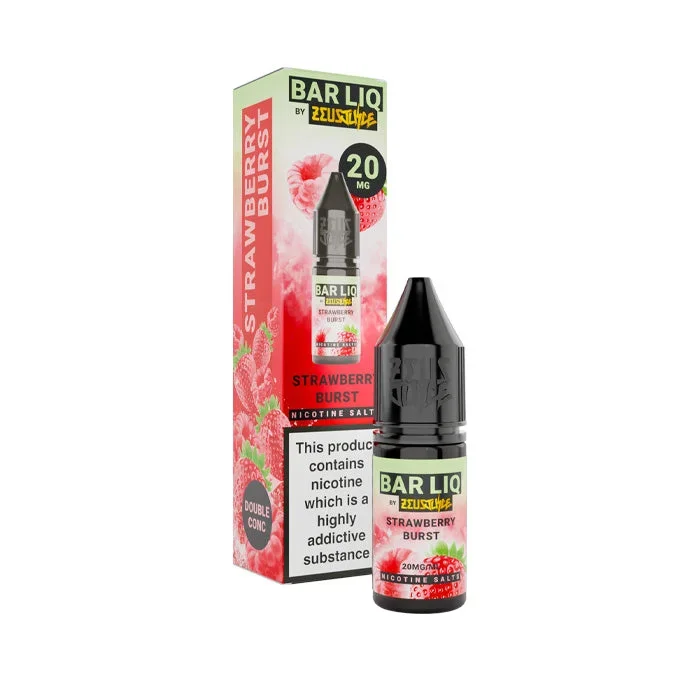 Strawberry Burst Nic Salt E-Liquid by Zeus Juice Bar Liq