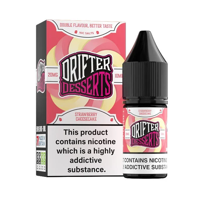 Strawberry Cheesecake Nic Salt E-Liquid by Drifter Dessert