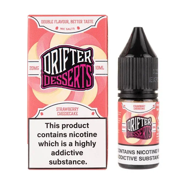 Strawberry Cheesecake Nic Salt E-Liquid by Drifter Desserts