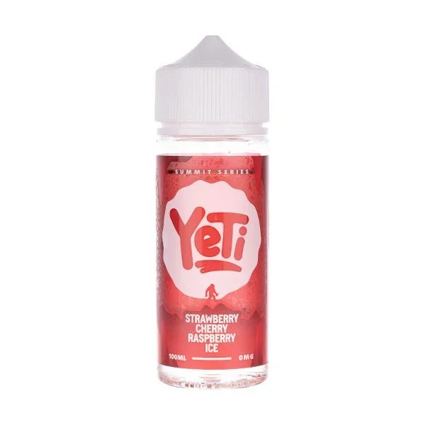 Strawberry Cherry Raspberry Ice 100ml Shortfill E-Liquid by Yeti Summit