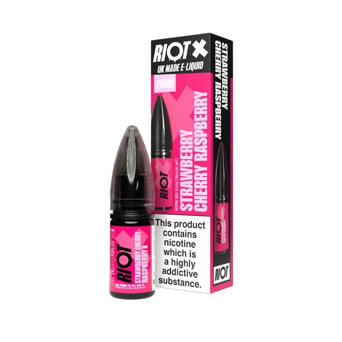 Strawberry Cherry Raspberry Nic Salt by Riot X