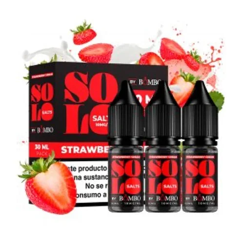 Strawberry Cream 3x10ml – Solo Salts (Bombo)