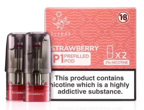 Strawberry Elf Bar Mate P1 Prefilled Pod
