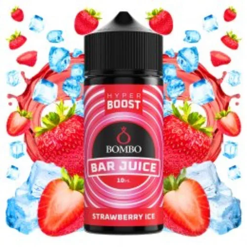Strawberry Ice 10ml Hyper Boost (Longfill) (Bombo Bar Juice)