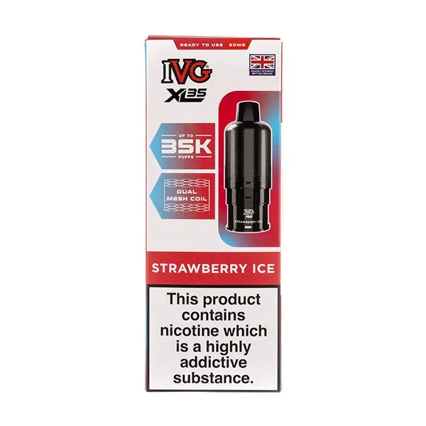 Strawberry Ice XL35 Prefilled Pod + Refills by IVG