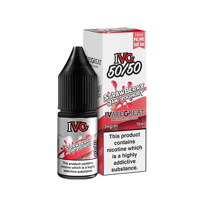 Strawberry Jam Yogurt 10ml E-Liquid by IVG 50/50