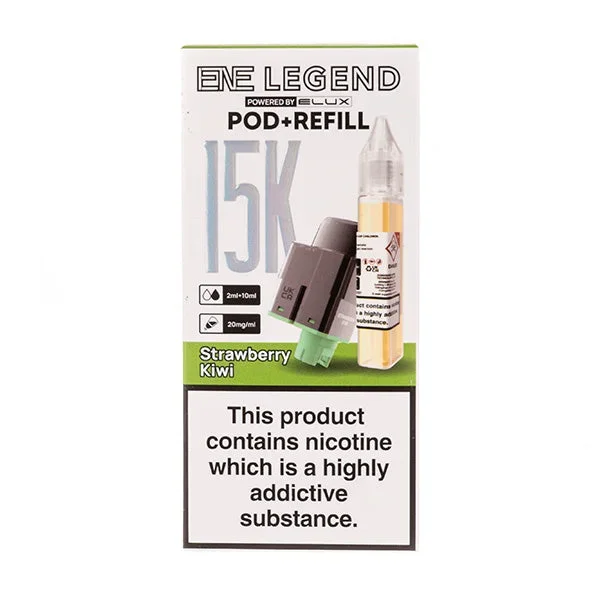 Strawberry Kiwi ENE Legend 15K Prefilled Pod + Refill by Elux
