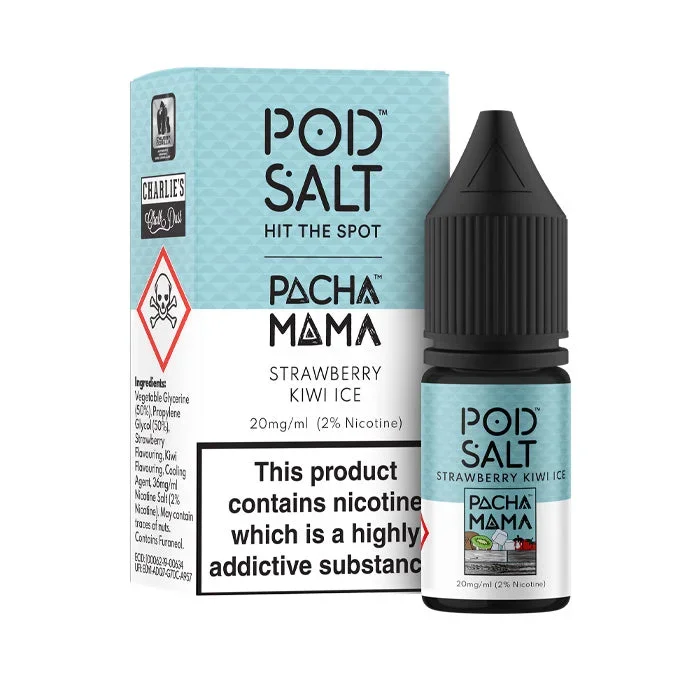 Strawberry Kiwi Ice Nicotine Salt by Pod Salt & Charlie Chalk Dust Fusions