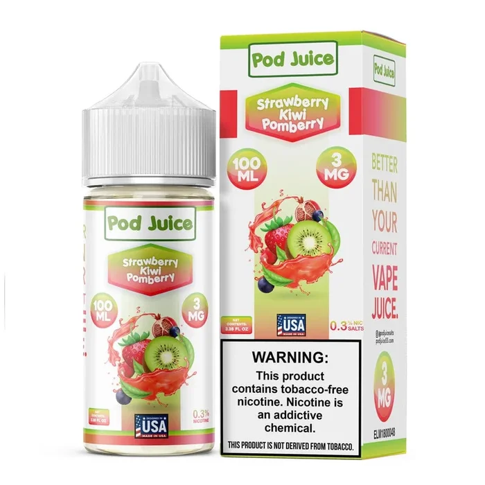 Strawberry Kiwi Pomberry – Pod Juice – 100mL