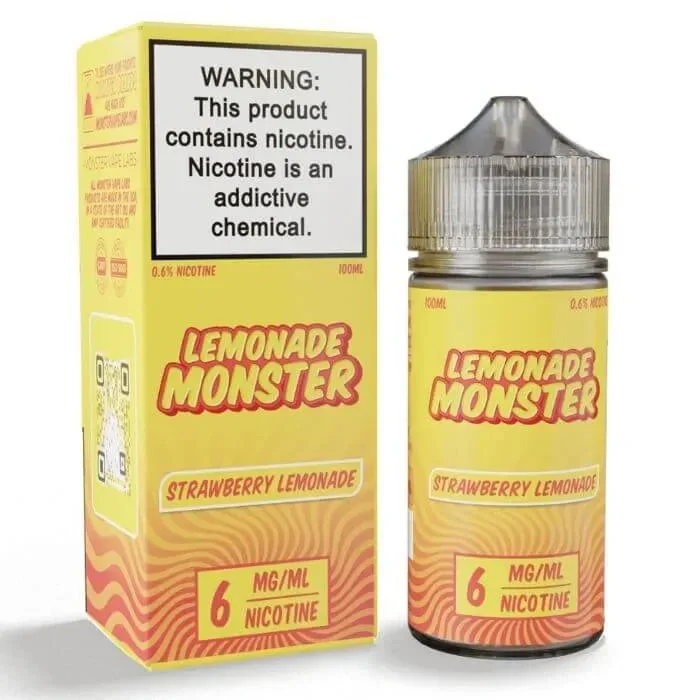 Strawberry Lemonade E-Liquid by Lemonade Monster