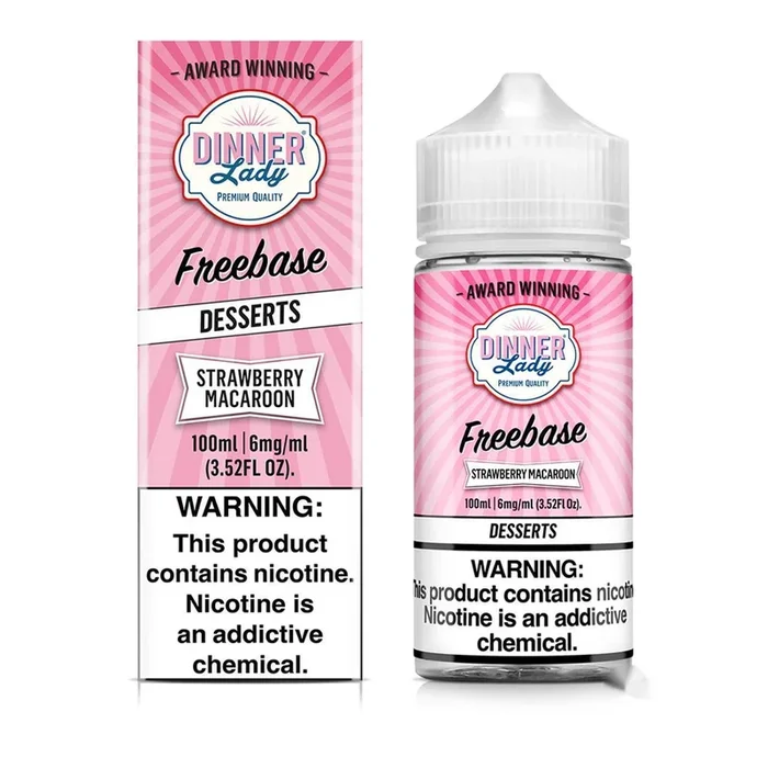 Strawberry Macaroon – Dinner Lady Freebase 100mL