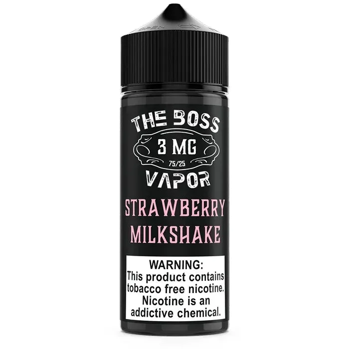 Strawberry Milkshake E-Liquid by The Boss Vapor