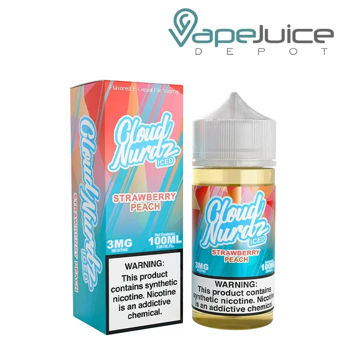 Strawberry Peach Ice TFN Cloud Nurdz 100ml