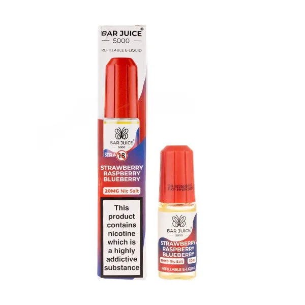 Strawberry Raspberry Blueberry Nic Salt E-Liquid by Bar Juice 5000