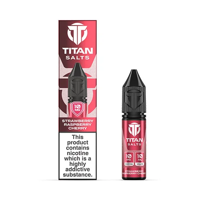 Strawberry Raspberry Cherry 10ml Nicotine Salt by Titan Salts