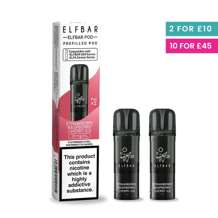 Strawberry Raspberry Cherry – Elf Bar 600 Pre-Filled Pods