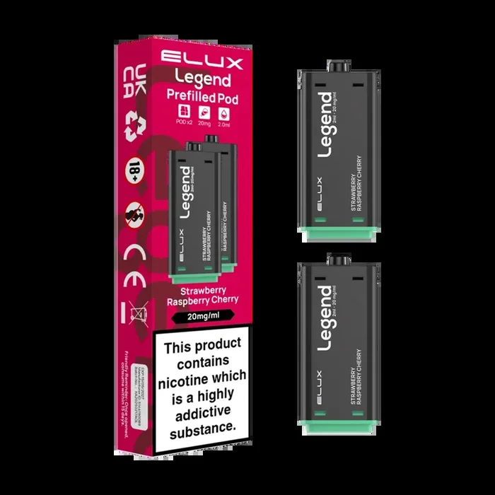 Strawberry Raspberry Cherry Elux Legend 1500 Pods