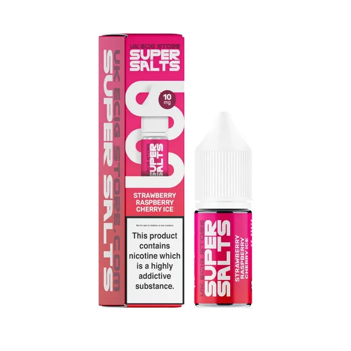 Strawberry Raspberry Cherry Ice Nic Salt E-Liquid by Super Salts