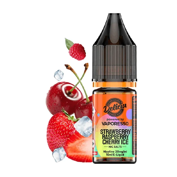 Strawberry Raspberry Cherry Ice V2 Deliciu E-Liquid by Vaporesso