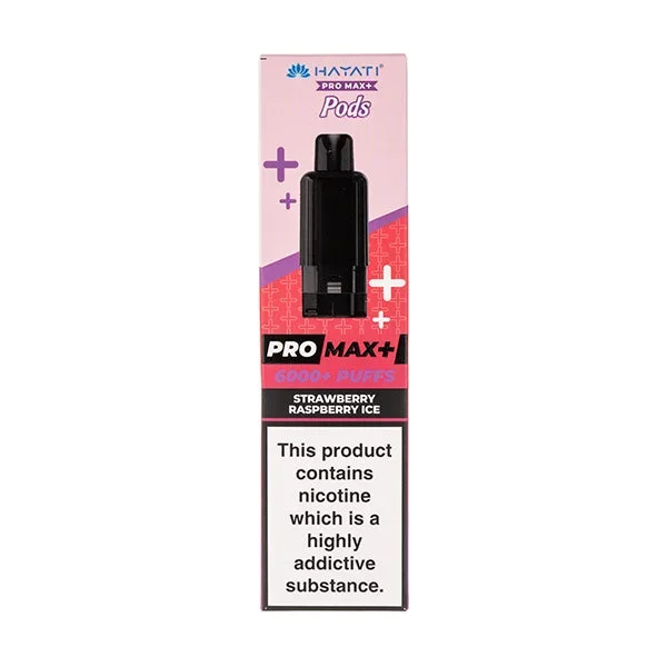 Strawberry Raspberry Ice Pro Max Prefilled Pod + Refill by Hayati
