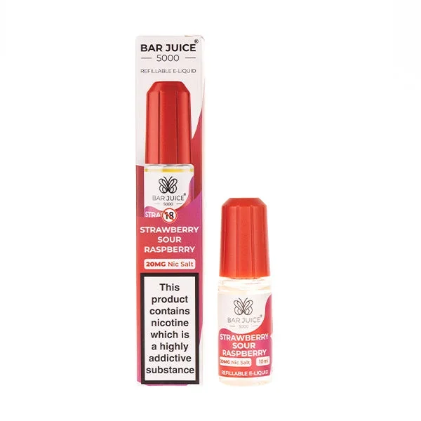 Strawberry Sour Raspberry Nic Salt E-Liquid by Bar Juice 5000