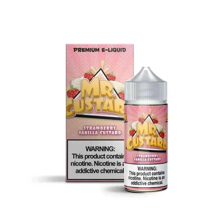 Strawberry Vanilla Custard E-Liquid by Mr. Custard