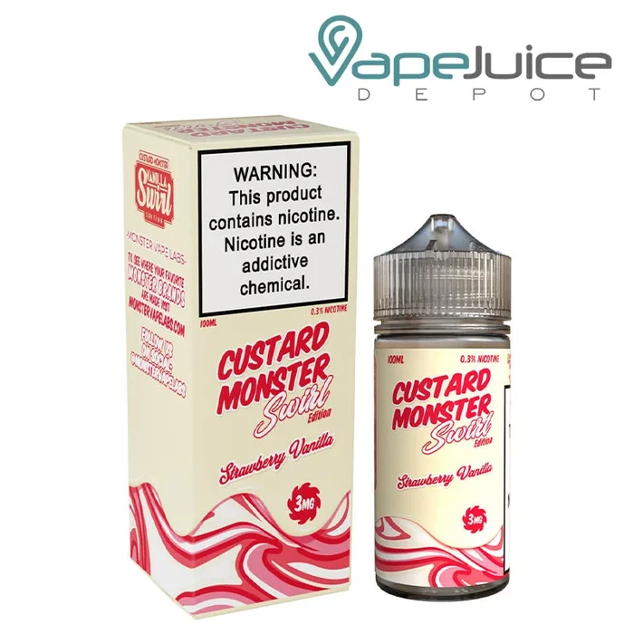Strawberry Vanilla Custard Monster Swirl 100ml