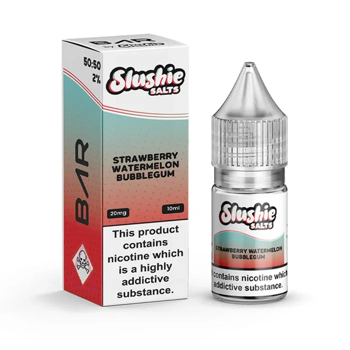 Strawberry Watermelon Bubblegum Nic Salt E-Liquid by Slushie Salts BAR