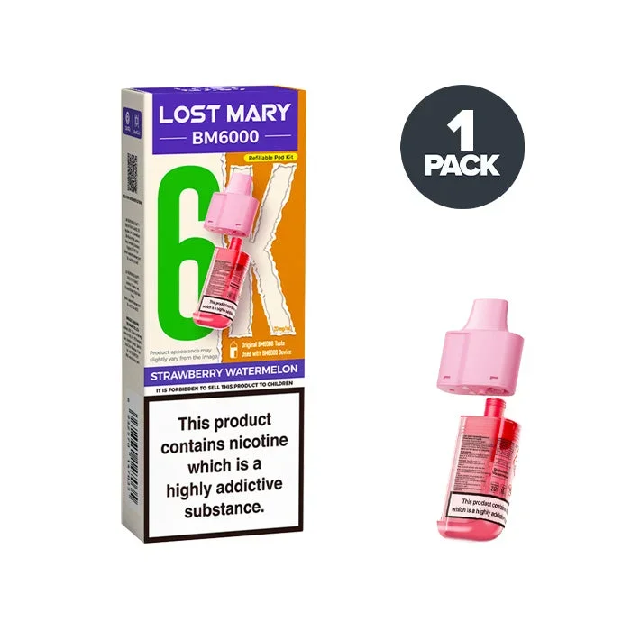 Strawberry Watermelon Lost Mary BM6000 Refill Pack