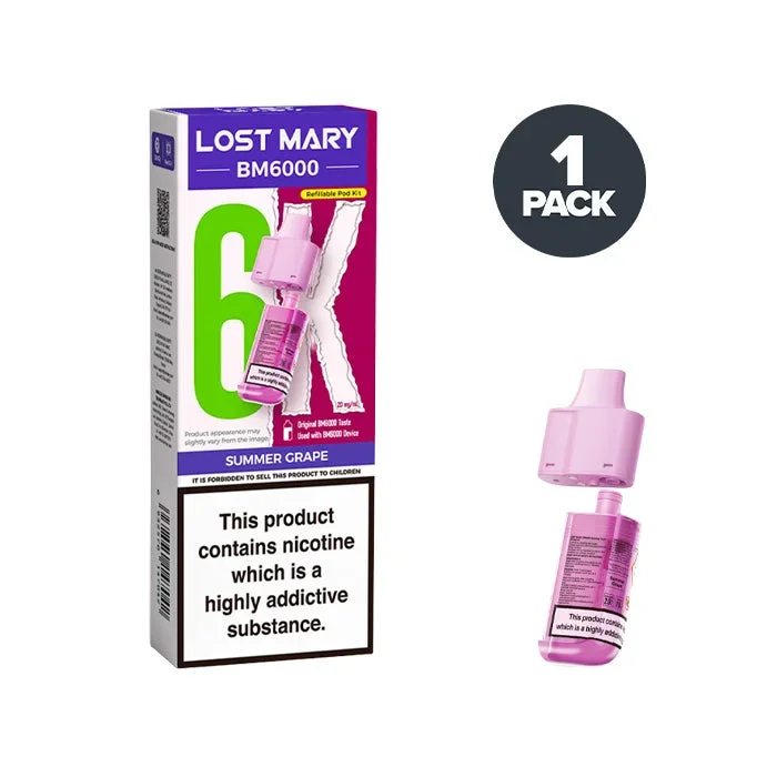 Summer Grape Lost Mary BM6000 Refill Pack
