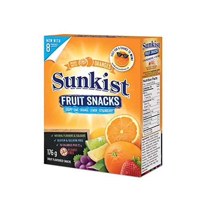 Sunkist Fruit Snacks 8pk. – 176g