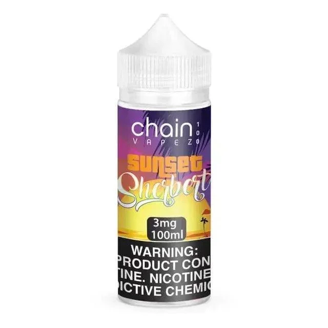 Sunset Sherbert – Chain Vapez E-Liquid 100mLu