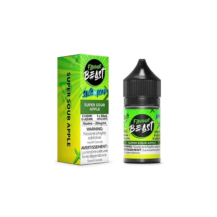 Super Sour Apple Iced Salt by Flavour Beast E-Liquid (ON)