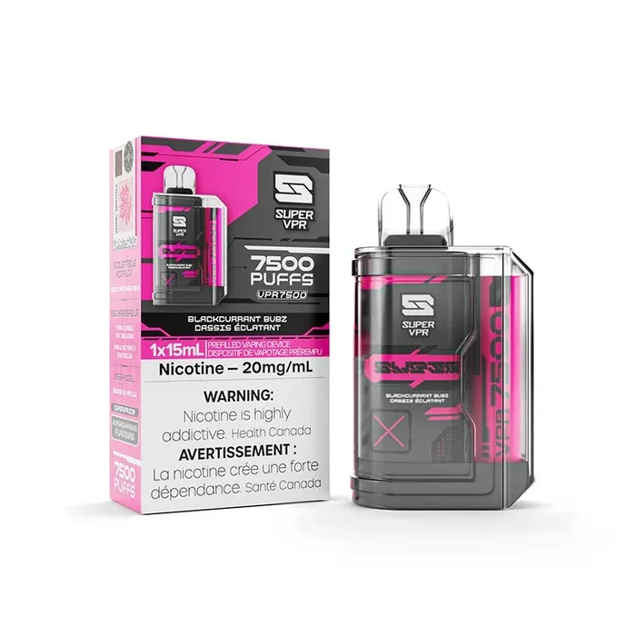 Super VPR 7500 Disposable – Blackcurrant Bubz