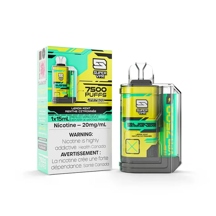 Super VPR 7500 Disposable – Lemon Mint