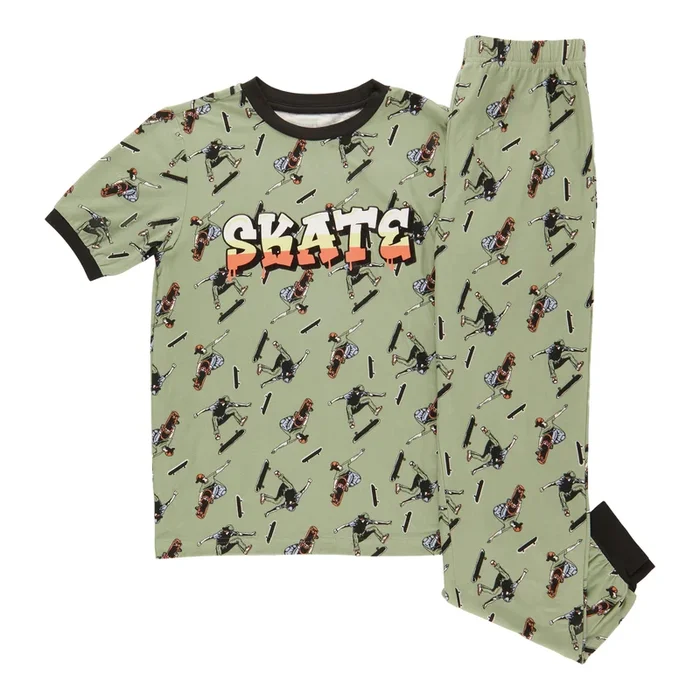 SURVIVAL GEAR Boys’ Short Sleeve Pyjama Set, 2-Piece