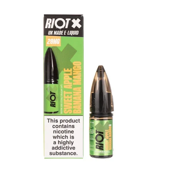 Sweet Apple Banana Mango Nic Salt E-Liquid by Riot Squad X